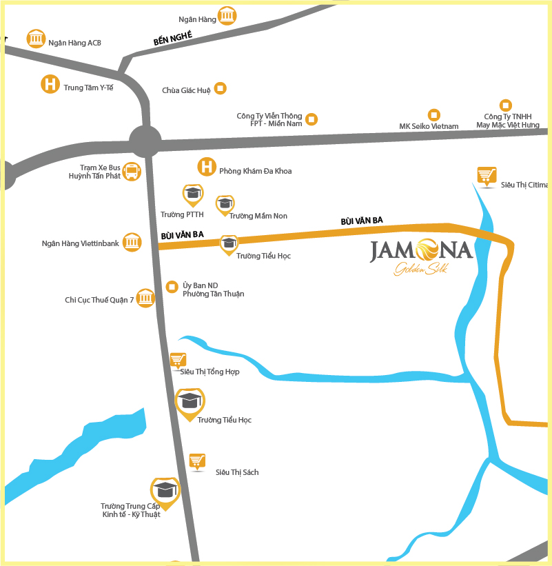 Map JAMONA GOLEN SILK