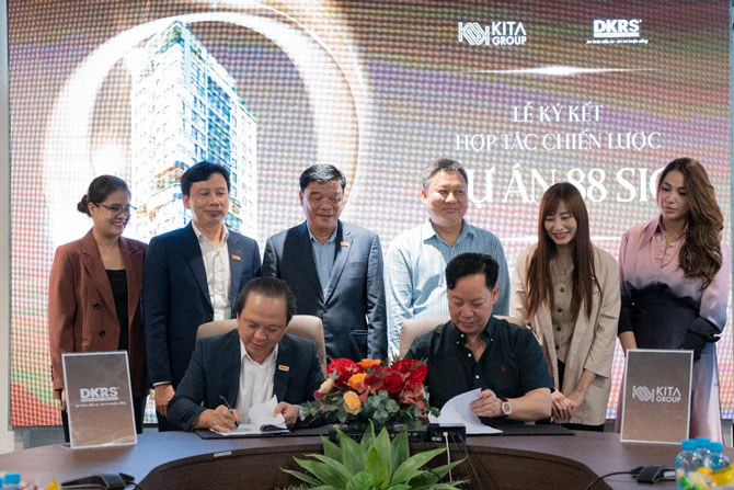 Lãnh đạo KITA Group và DKRS ký kết hợp tác chiến lược dự án 88 SIG.