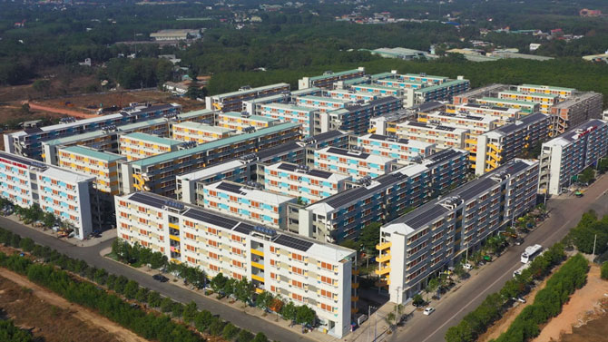 Tổng thể khu NOXH Becamex VSIP 2