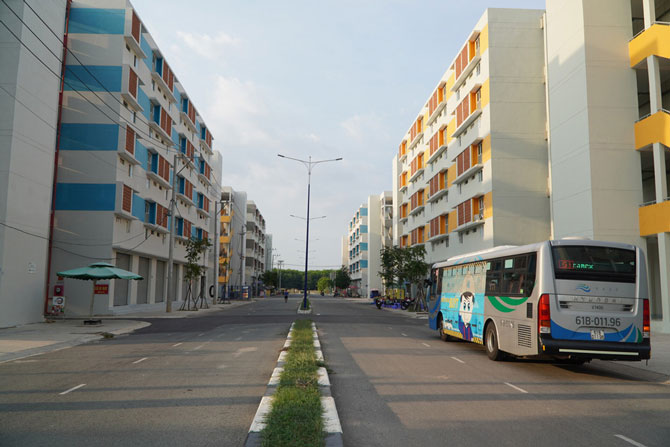 Nội khu Nhà ở xã hội Becamex VSIP 2