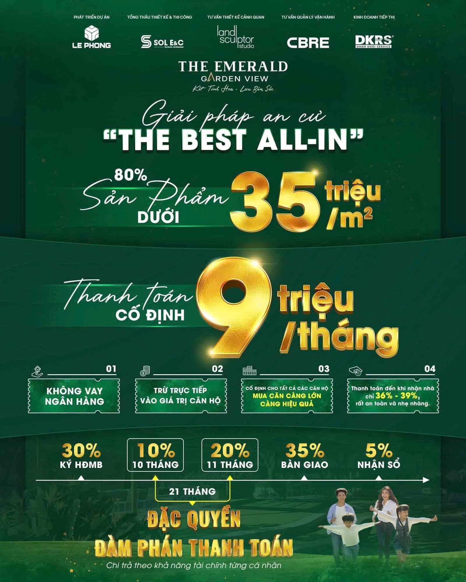 Chính sách thanh toán của The Emerald Garden View