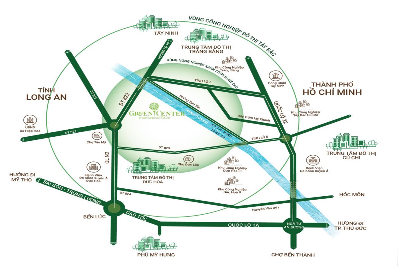 Vị trí dự án Green Center