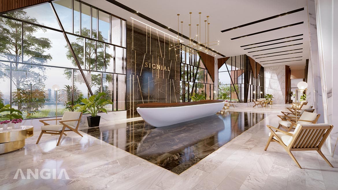 Khu vực sảnh đón riêng