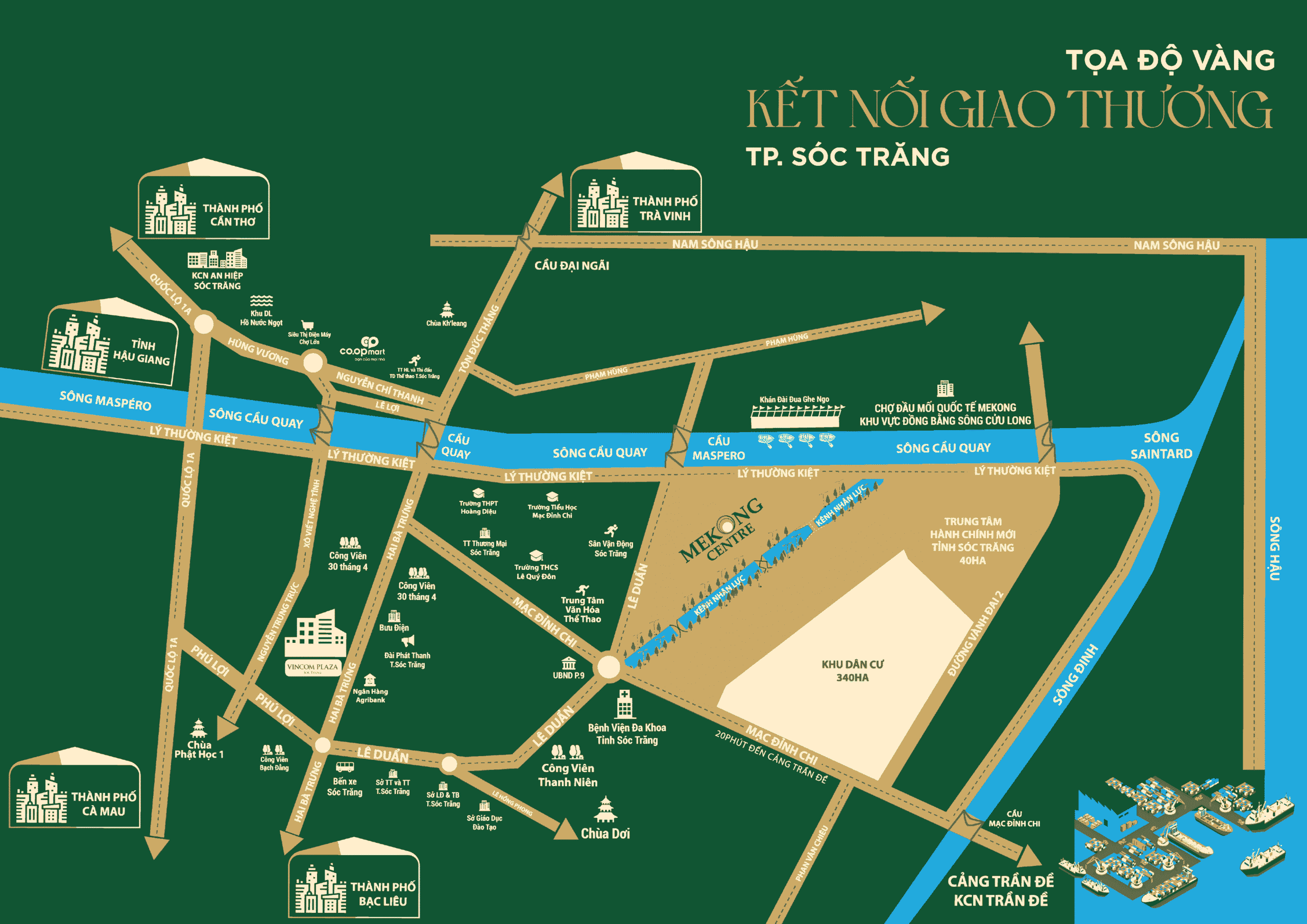 Vị trí dự án Mekong Centre