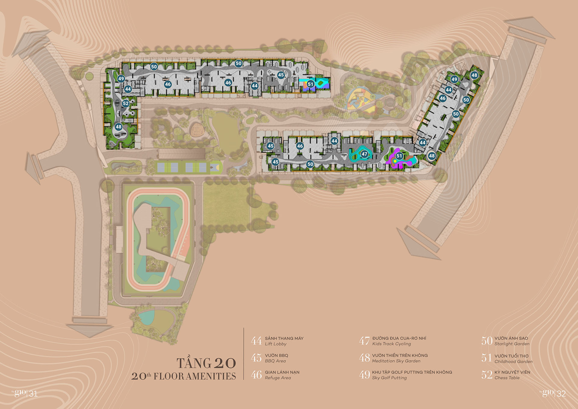 Tiện ích khu vực tầng 20
