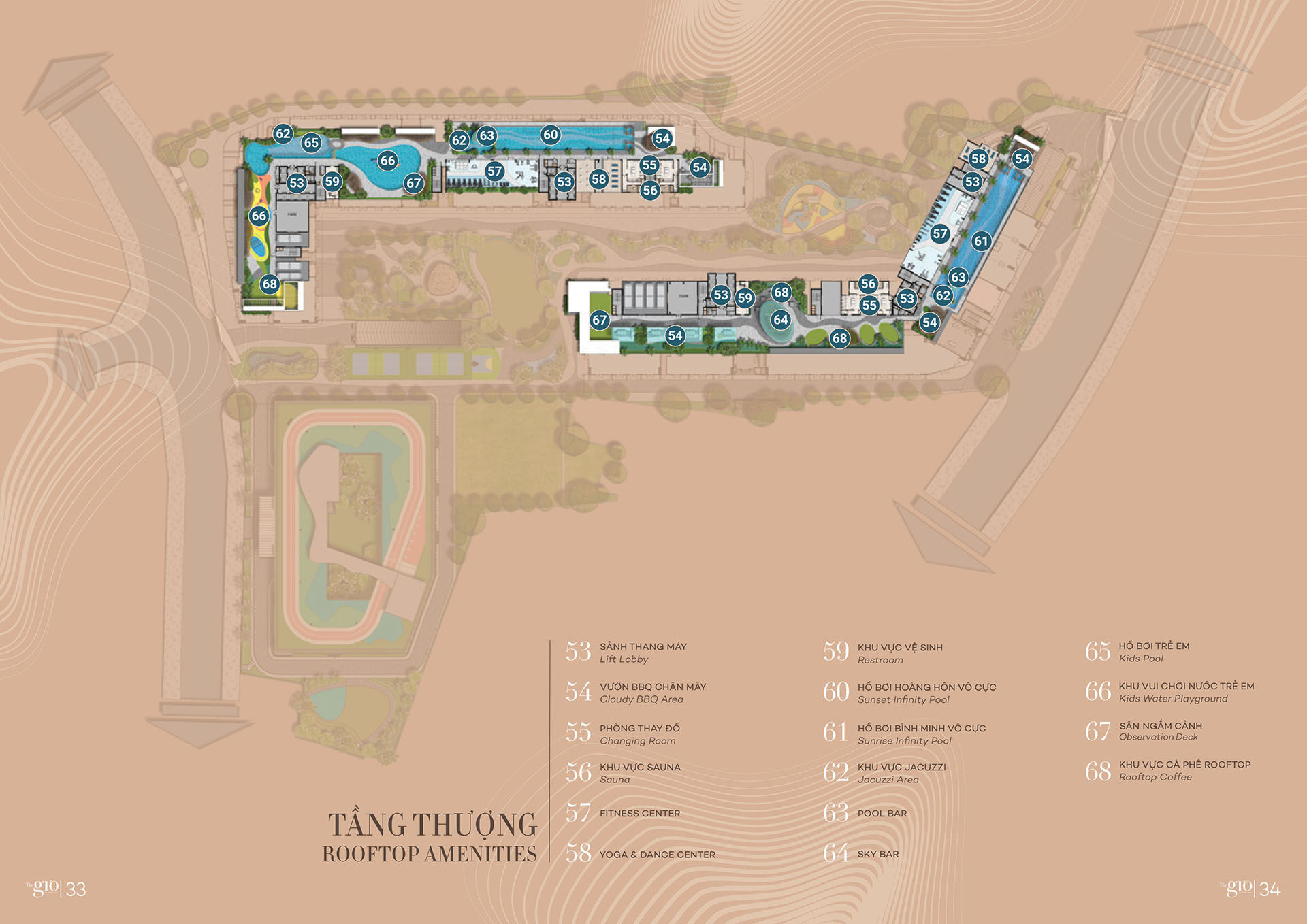 Tiện ích khu vực tầng thượng