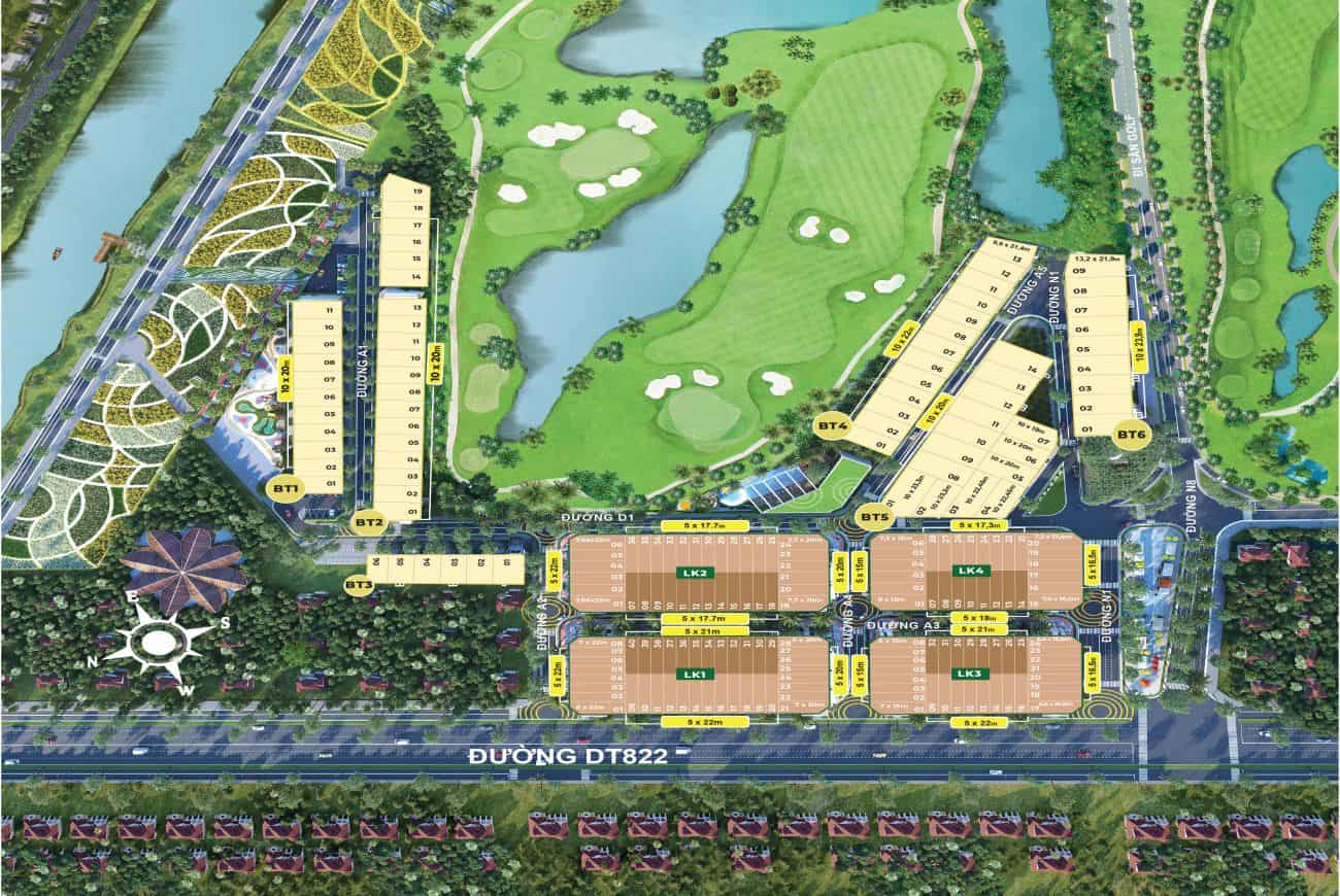 Mặt bằng dự án Green Centre