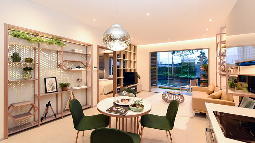 Nhà mẫu căn hộ chung cư River Panorama 2PN