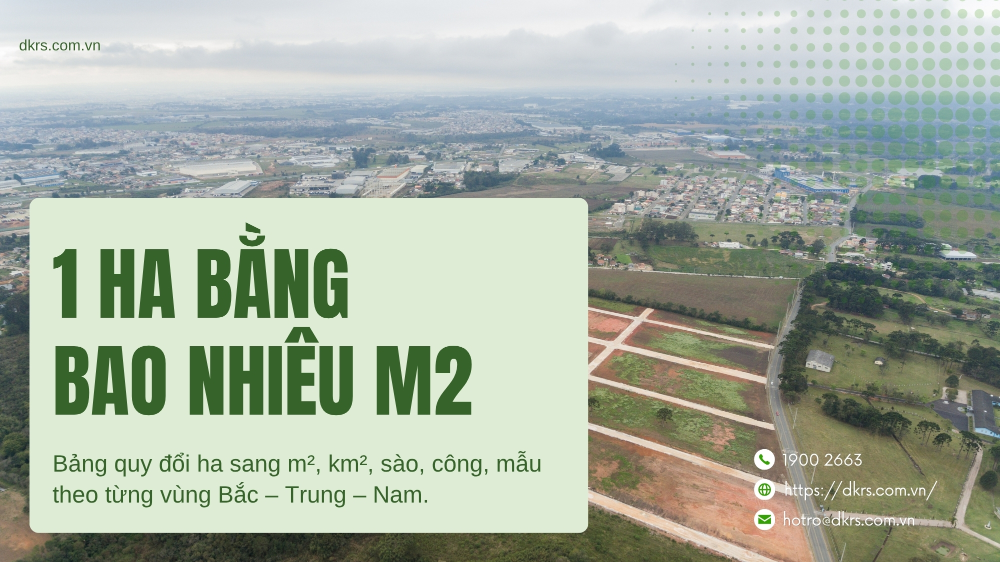 1ha bằng bao nhiêu m2