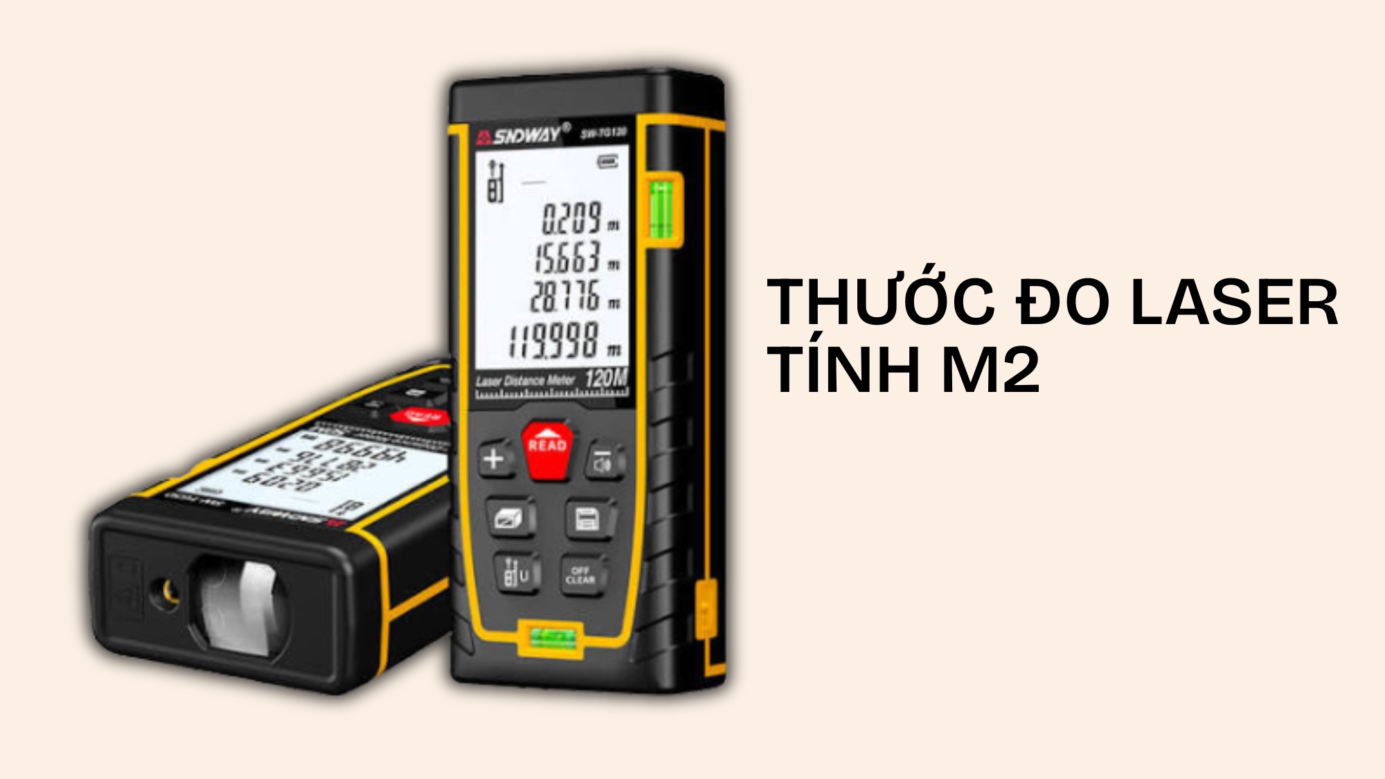 Dùng thước laser đo đạc nhanh và ít sai số hơn các loại thước bình thường